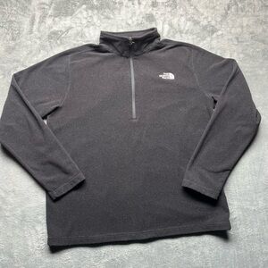 The North Face Textured Cap Rock 1/4 Zip fleece Men’s Size XL Color Black